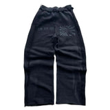 Fongt Two-Piece Hooded Zippered Sweater Street Style Personality Loose Straight Trousers