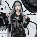 Summer New Street Fashion Slimming Chain Gilding Design With Hats And Long Sleeves-Outfit