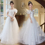 Fongt Chinese Fishtail Evening Dress 2025 New Light Luxury Niche Morning Robe Toasting Bridal Purple Banquet Dress Dress Dress