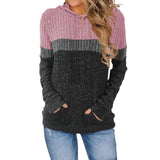 Fongt Autumn And Winter New Women's Wear Wish Loose Casual Casual Impact Pocket Splicing Hooded