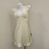Fongt Ear Side Sexy Bare Back Pyjamas High-End Feeld Pyjamas Slings Pure Lust Wind Braid Sexy Sleeping Skirt