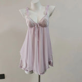 Fongt Women's Spring And Autumn 2025 New Set Winter With Chest Mat Size French Sexy Wood Ears Suspension Sling裙