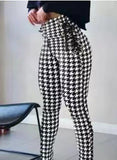 Spring And Autumn New Women's Dress High-Waisted Corns Strapped Tight Trousers Hip Corns Cross-Tied-Outfit