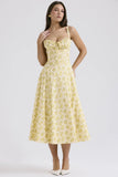 Fongt New Sexy Bare Back Sling Dress Holiday Breeze Flower Fork Long Skirt