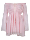 Long Sleeve Corset Mini Dress-Outfit