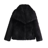 Fongt New Artificial Fur Effect Short Coat