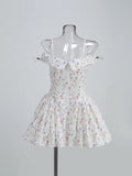 Summer New Sexy Shoulder Sling Dress Fashion Temperament Print Poneng Skirt Dress Dress Dress Dress Dress