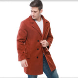 Fongt Winter New Ebay Double-Dled Middle-Long Men's Collar Hairs And Wind Coat Wish