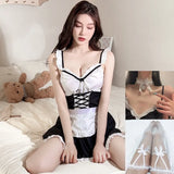 Night Swear Tithe Tidi Tidiom Sexy Suit Sexy Uniform Seduction Small Breast Friendly Pajamas Maid Role-Playing