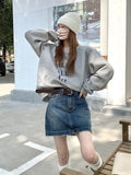 Denim Skirt Women Summer Korean style Street Women Short Skirt Jeans Casual Full Stretch Mini