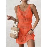 Fongt Women's Jersey Knitted Sling Dress To Collect Waist Sling Skirts Beach Dress Beach Vacation