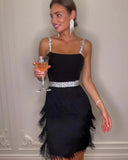 Fongt Dating Dinner Famous Wind Sling Tuxedo Skirt