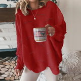 Knitted Pullovers Casual o Neck