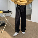 Thick High Waist Straight Corduroy
