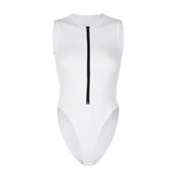 Fongt Cool And Refreshing Sexy Sleeveless Sleeveless Onesie Women's Fashion Pure Color Versatile Bodice