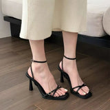 Fongt Sandals Women 2025 New Fashion Lady With High Heels With Women's Shoes