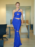 Temperament Slimming Dress 2025 Summer New Fashion Design Folding Long Dress