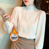 Fongt Loose Feeling Loose Lanky Long-Sleeved Shirt Women's Spring And Autumn Design Sense Of Small Casual Chic Outside Folding Clothes