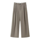 Fongt 2025 New Belt With Neck Neck Vest Style Blouse + Trousers Suit