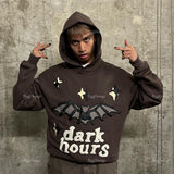 Fongt Korean Autumn And Winter New Personalized Pattern Print Hoodie