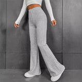 Fongt New Wish Autumn And Winter Fashion Casual Pure Color Micro-Slung High-Rise Trousers Slimming Trousers Women