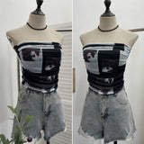 Fongt Shooting Running Volume With Chest Pad Holiday Brat Folding Outer Vest Wrapping Sleeveless Top 1119