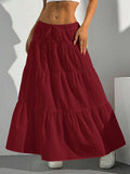 Fongt Wish Spring And Summer Women's Dress Half-Dress Skirt Strap Splicing Big Swing Skirt Loose Long Dress Large Size Women's Clothing