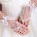 New Lace Etiquette Gloves Fashion Bride's Gloves Wedding Accessories Lace
