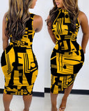 Slim O Neck Midi Bodycon