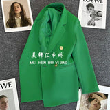 Fongt Fried Street Small Suit Jacket Female 2023 Spring And Autumn New Korean Version Web Celebrity Temperament Small Casual Suit-Outfit