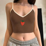 Embroidered Small Camisole Top-Outfit