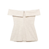 Fongt New Side Open Fork And Shoulder Clothing 8202551 High-Waist Wide Leg Trousers 8199151