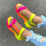 Summer Sandals Big Size 43 Multi Colors Casual Shoes Woman Flat Dropship Comfortable Sandals Female Light