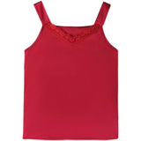 Women's Tops V-Neck Lace Vest Solid Sleeveless Satin Sexy Blouse Women 2023 Summer Fashion Women Clothing Basic Silk Womens