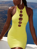 Out Sleeveless Bodycon Mini