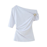Fongt New Asymmetric Nylon Top 10261644706