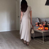 Fongt And Winter New Temperament High-Collar Leisure Loose Solid Color Shawl Suit Dress
