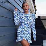 2022 New Spring Bohemia Beach Leisure Vacation Dress Women Hollow Backless Elegant Slim Casual Mini Bodycon Dress