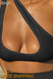 Cami Top Rib Knit Top Women Cut Out Crop Top Summer Clothes Slim Solid U Neck Vest Backless Camisole Streetwear Sport