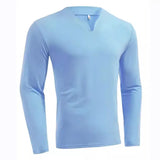 Fongt New Hot Fitness Plus-Size Sports T-Shirt Men's Elastic Comfortable Long-Sleeved Autumn