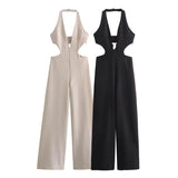 Fongt 2023 New Women's Neck Collar Long Jumpsuit 7901237-Outfit