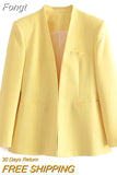 Hidden Button Blazer Pants Set Suits Women High Street Ladies Office Pants Matching Set Spring Autumn Blazer Coat
