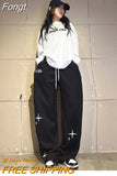 Cross Sports Pants Women's Loose Leggings Small Star Design Guard Pants American Fashion Brand Pants Y2K Casual