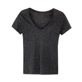 Shoulder T-Shirt A New Slim, Thin, Short-Sleeved T-Shirt For Women In Spring And