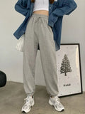 Women's Sports Pants Oversize Gray Joggers Sweatpants Women Loose Track Black Jogging Trousers For Female2021