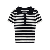 Fongt Spring New Round Neck Solid Color Loose Female Design Sense Niche Knitting Shirt 0858154