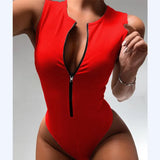 Fongt Cool And Refreshing Sexy Sleeveless Sleeveless Onesie Women's Fashion Pure Color Versatile Bodice