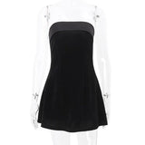 Winter New Clothing Fashion Sexy Hot Girl Backless Tube Top Dress Female Elegant Sexy Party Dress Club Outfit Vestidos-Outfit