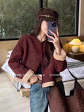 Fur One Lamb Coat Female 2024 Autumn Winter New Short Short Fashion Casual Suede Top-Outfit