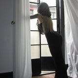 Spring 2024 New Sexy Hip Skirt Dark Style Slim Micro-Transparent Mesh Dress Woman-Outfit